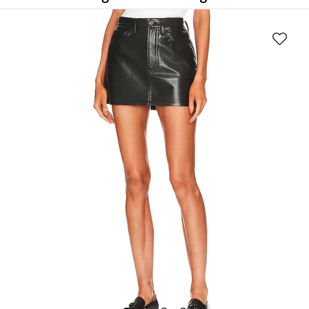 Recycled leather Liv skirt